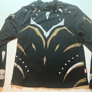 Marvel Black Shirt with Gold and Silver Design